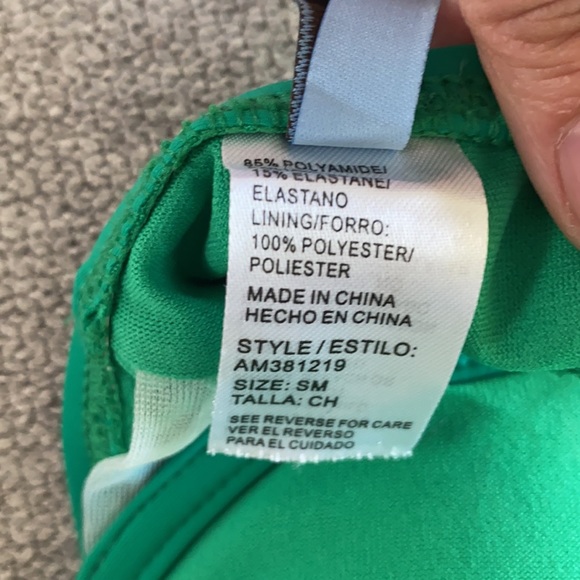 Antonio Melani Green Swimsuit Bikini Top - Picture 5 of 5